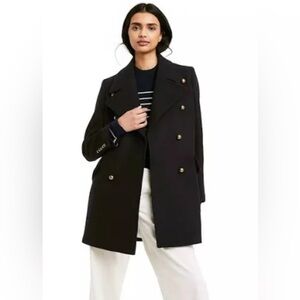Nili Lotan x Target Midnight Trench Coat with Brass Accents, Sz M Women’s